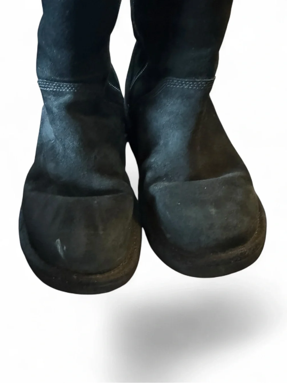 UGG Black 1891 Suede Knee-High Zip Boots Size 8